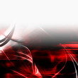 Red glowing background, abstract composition
