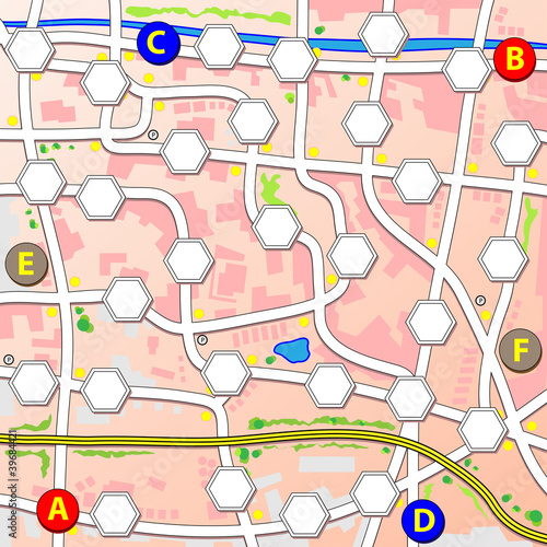 Vektor: stadtspiel stadtspiel