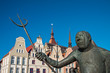 Detail des Neuen Marktes in Rostock.