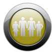 Yellow Metallic Orb Button 