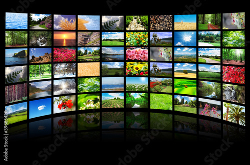 Photo: Collage of many nature photos Collage of many nature photos