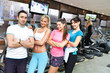 young  healthy  people in gym