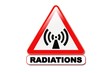 Panneau attention radiations