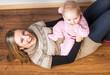 Mother with infant girl