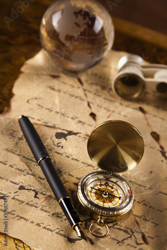 Photo: Vintage optical navigation instruments Vintage optical navigation instruments