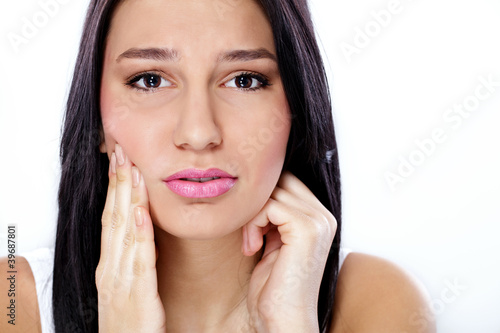 Photo: woman having tooth pain woman having tooth pain