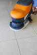wash the floor with the help of machines