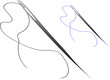 Illustration: Needle and thread Needle and thread