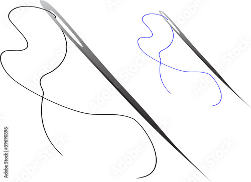 Illustration: Needle and thread Needle and thread