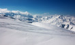 freeride ski slopes in French Alps