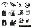 Vector: Gasoline station icons Gasoline station icons