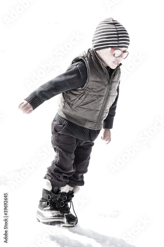 Photo: Courir dans la neige Courir dans la neige