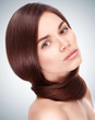 beautiful woman with long hair