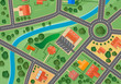 Map of suburb village