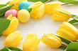 Tulips and Easter eggs