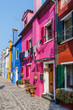 Colorful houses Burano. Italy
