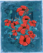 Vector: Abstract background with poppies Abstract background with poppies