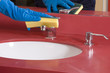 Cleaning Bathroom Sink