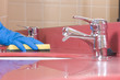 Cleaning Bathroom Sink