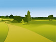 Rural landscape with road