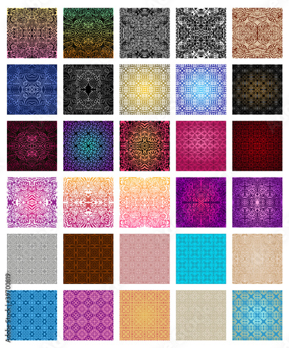 Vector: Big collection of seamless patterns Big collection of seamless patterns