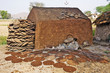 India rurale, Rajasthan - capanne di sterco