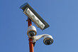 Foto: surveillance cameras and CCTV at the stadium surveillance cameras and CCTV at the stadium