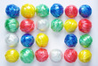 Colorful Ball by Plastic Rope in Recycle Concept
