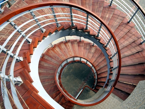 Photo: Spiraling Staircase Seen From Above Spiraling Staircase Seen From Above