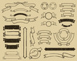 Vintage ribbons set