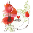 Paris vector background