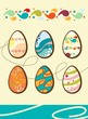 Set of easter eggs