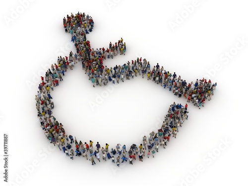 Illustration: disabili non soli disabili non soli