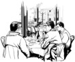 Vector: Business lunch Business lunch