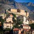 View of Corte, Corsica, France