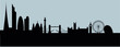 London new skyline 2012 vector