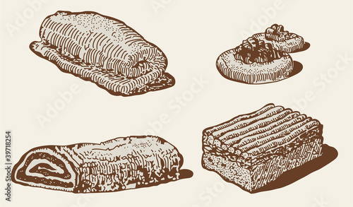 Vector: Bakery set Bakery set