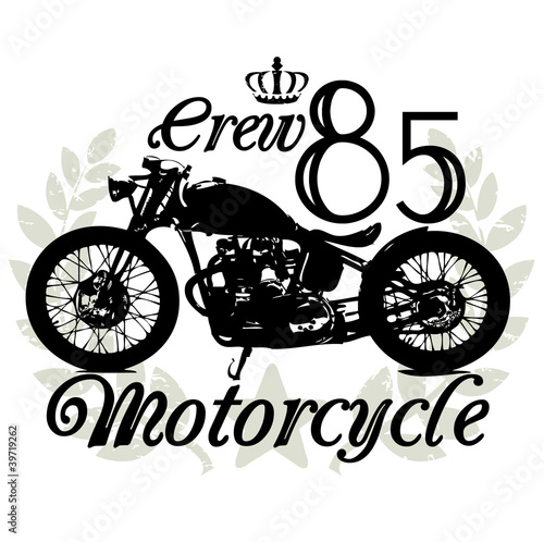 Vector: Motorcycle crew Motorcycle crew