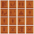 Vector Wooden Office Signs