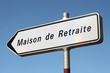 Foto: Panneau directionnel ' Maison de Retraite ' Panneau directionnel ' Maison de Retraite '
