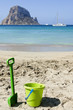 Green beach toys