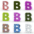 Texteffekt gemischt Buchstabe B