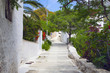 grèce, cyclades, amorgos : langada, ruelle grèce, cyclades, amorgos : langada, ruelle