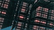 steel complex structures in the blue haze