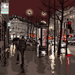 Vector: Paris at night Paris at night