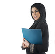 traditional islamic executive in a business presentation scene