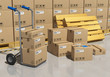 Photo: Storage warehouse with packaged goods Storage warehouse with packaged goods