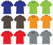 Vector: polo shirt design Vector template polo shirt design Vector template