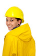 Freundliche Handwerkerin