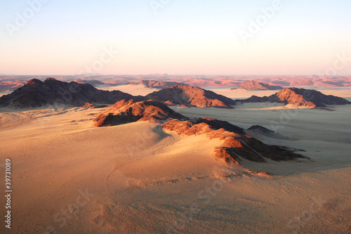 Photo: Namibian desert from high Namibian desert from high